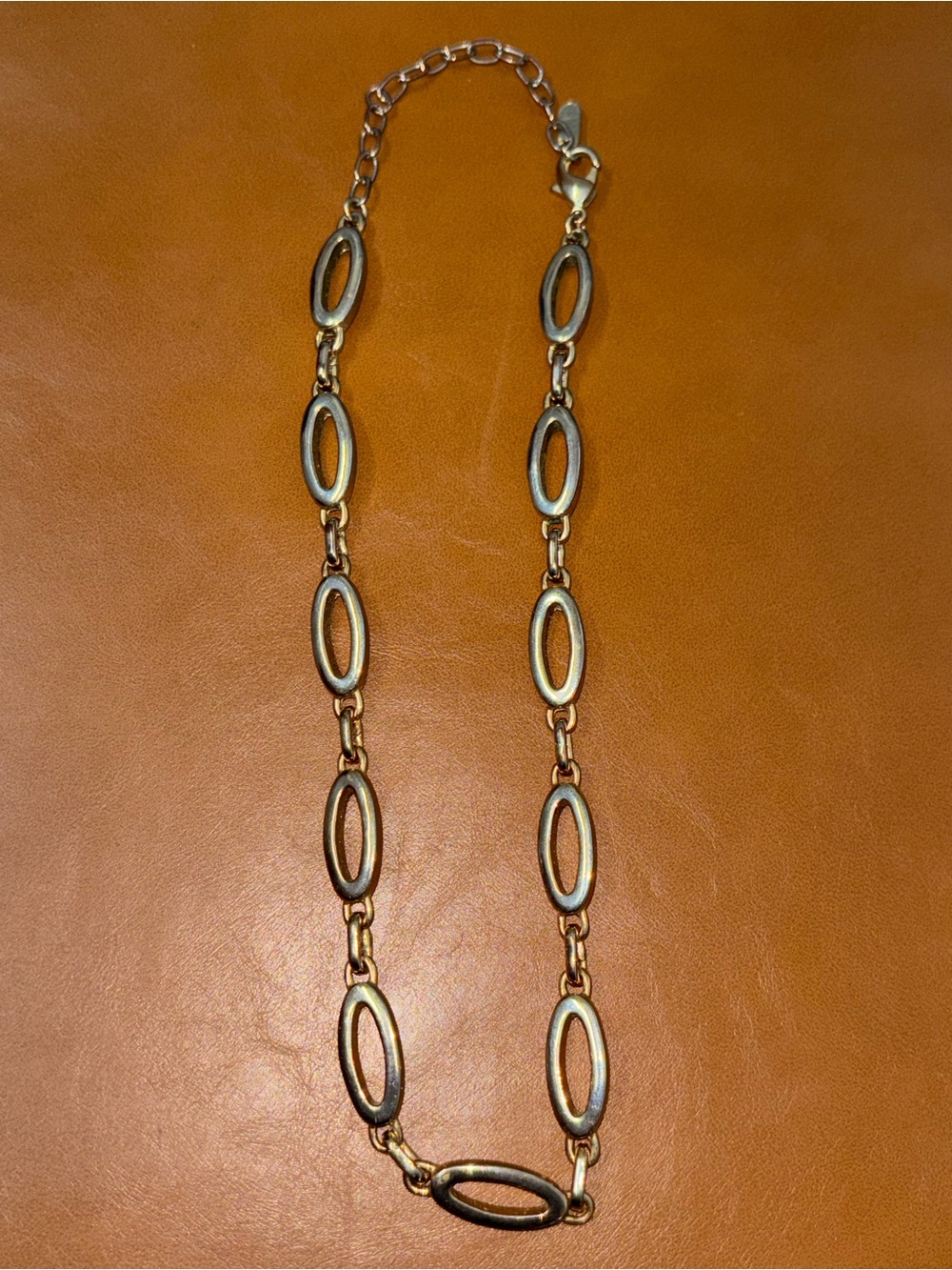 ALINE Gold-Tone Oval Link Necklace - Women's Jewelry